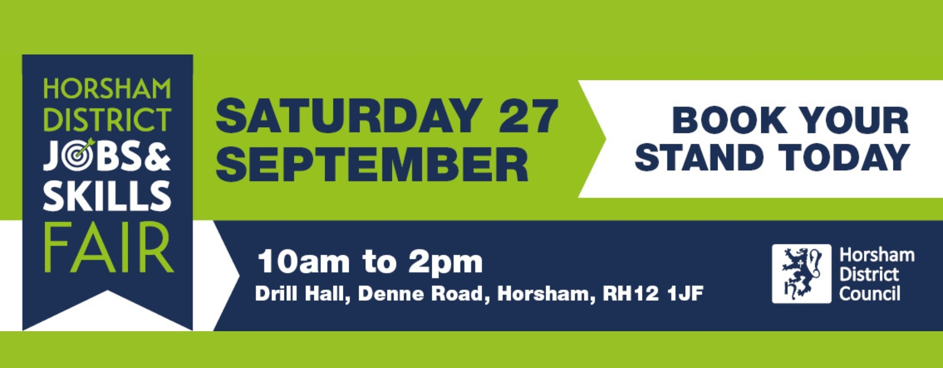 Calling all local employers! Book a stand at Horsham District Jobs Fair 2025