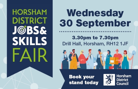 Calling all employers! Book a stand now for Horsham District Jobs and Skills Fair