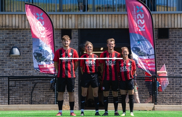 Air ambulance teams up with Saltdean United and Shepherd Neame